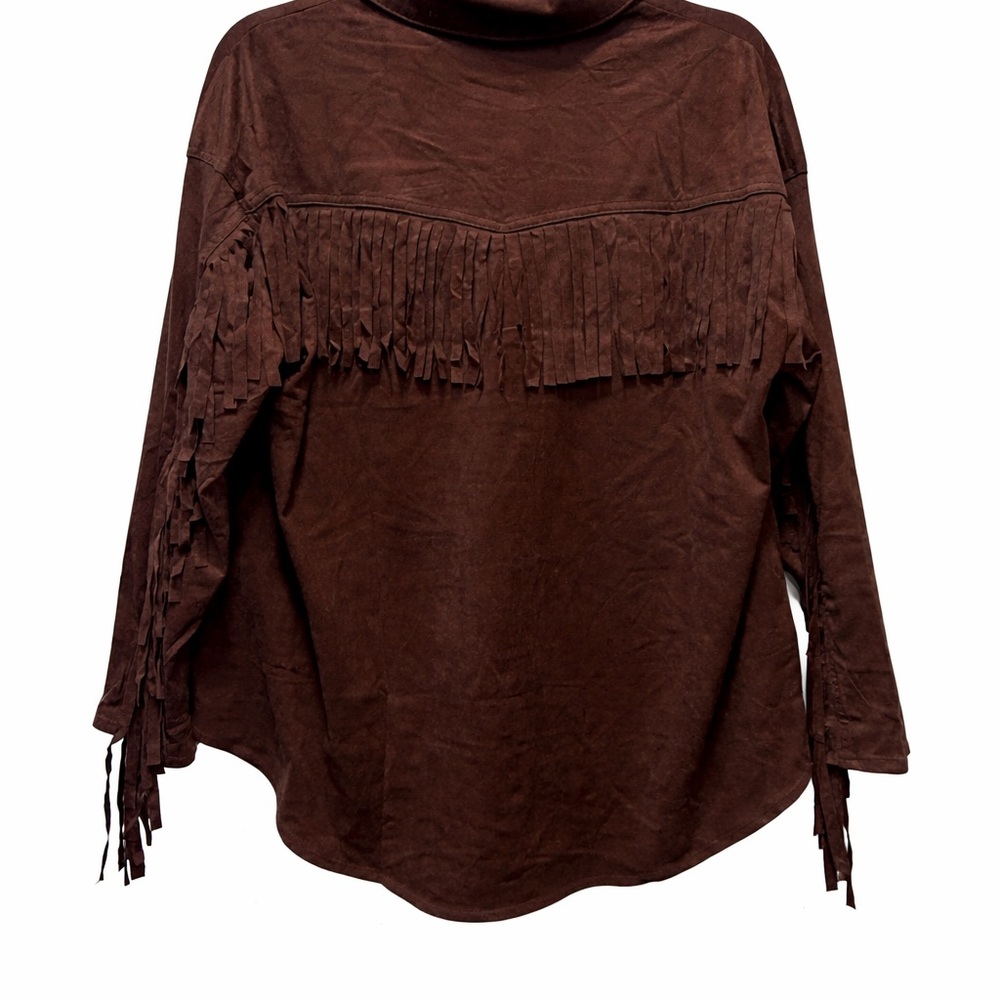 Urban Outfitters Brown Fringe Jacket - Picture 2 of 5